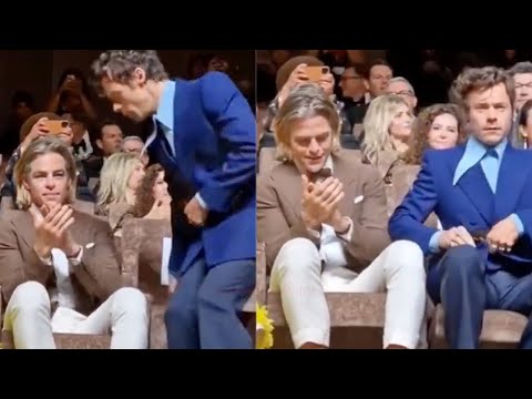 Harry Styles Appears To Spit On Chris Pine