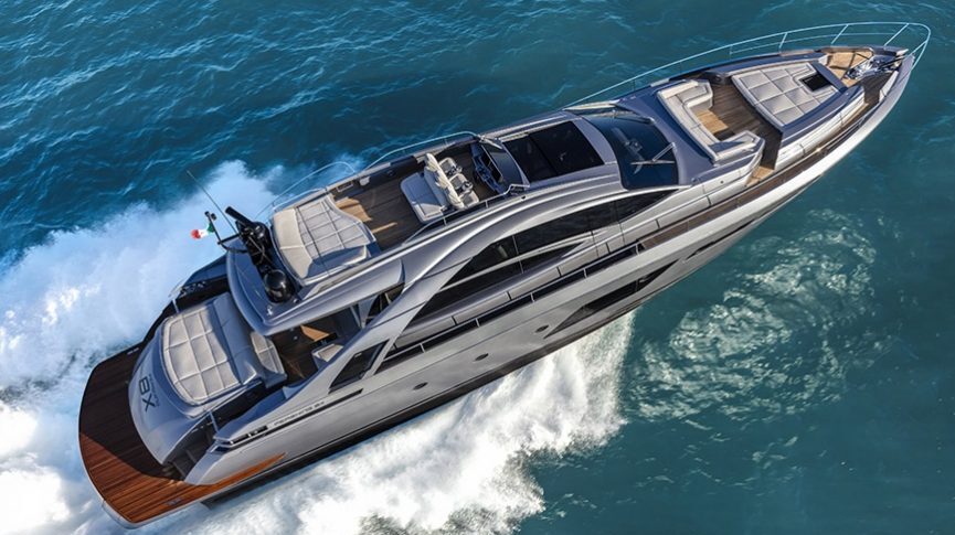 pershing yacht rooster tail