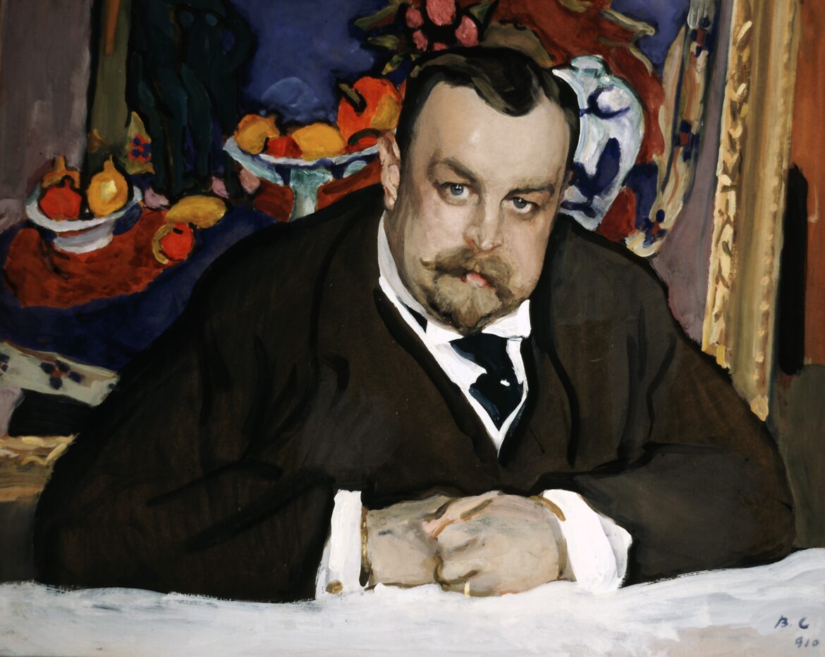 Valentin Serov, Portrait du collectionneur de la peinture moderne russe et francaise Ivan Abramovitch Morozov, Moscou, 1910