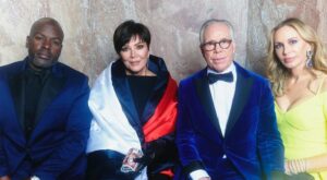 Tommy Hilfiger, Kris Jenner e Corey Gamble