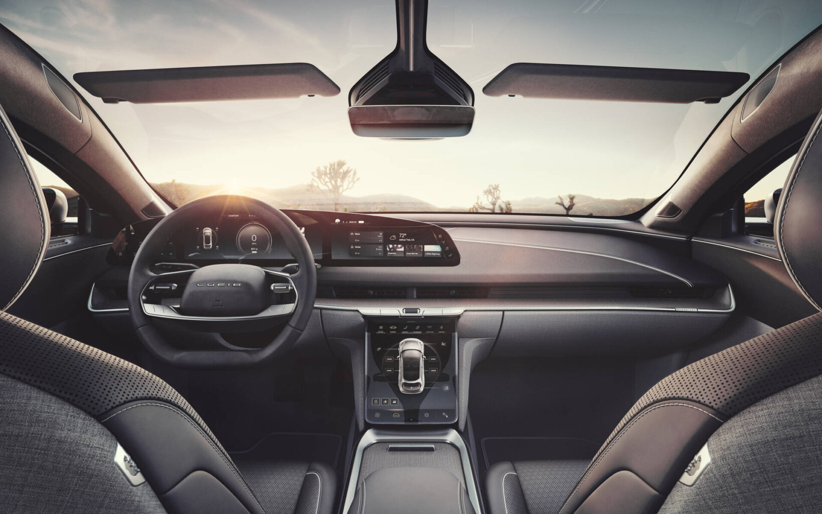 L'interno della "Lucid Air"