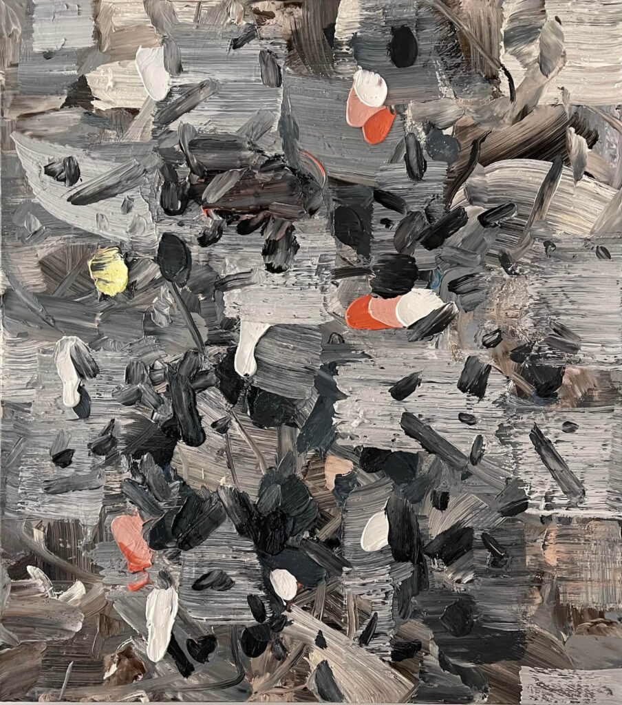 Cveto Marsic, Ritmo amasado, 2022, Oil on canvas, 80 x 71 cm