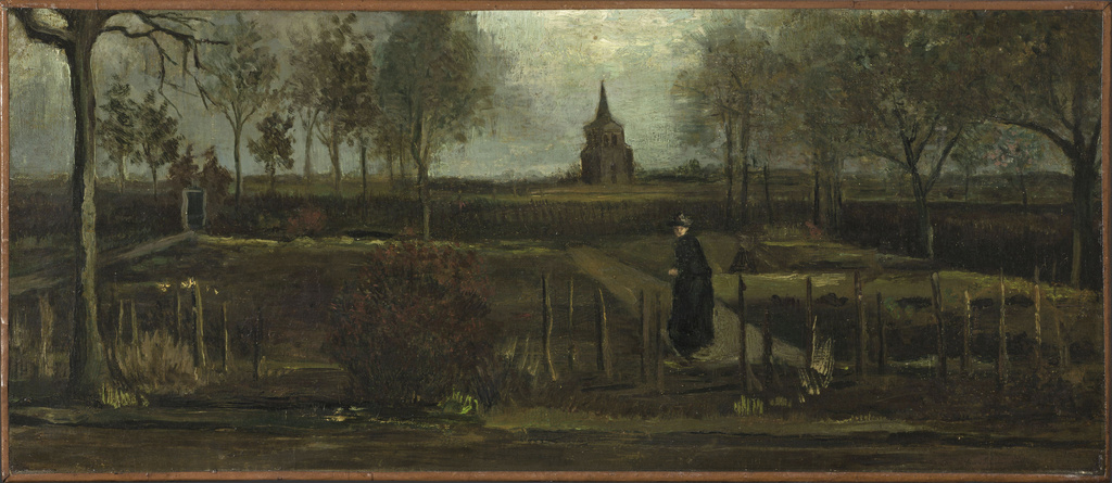 "Giardino della canonica a Nuenen in primavera". (1884)