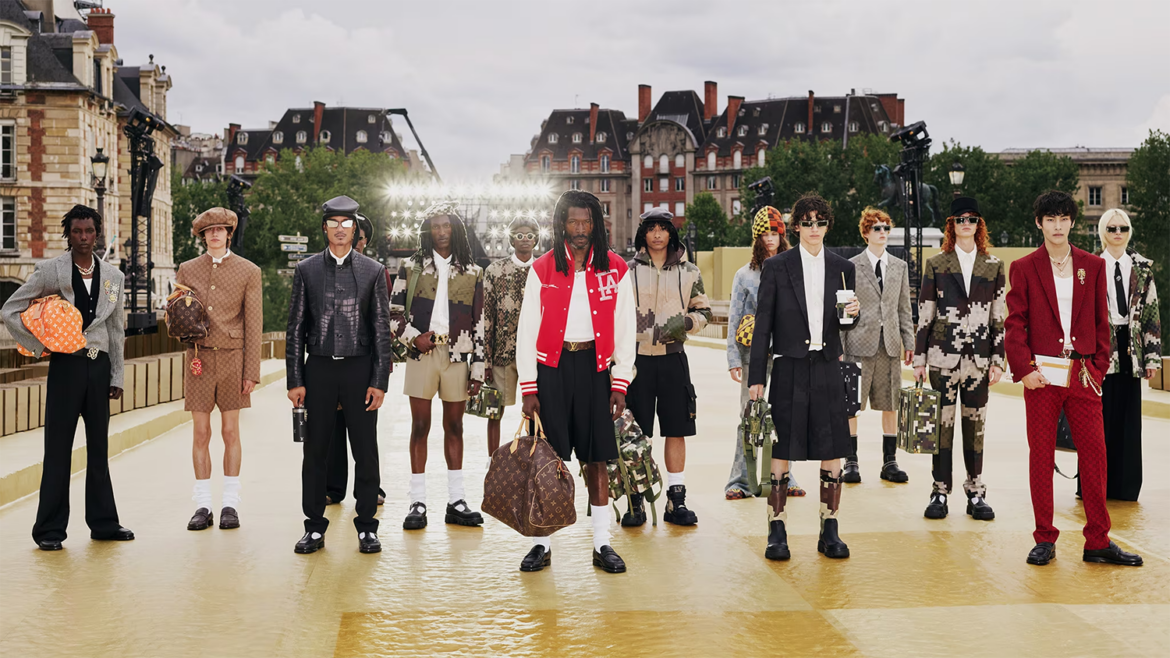 Louis Vuitton prepares for the highly anticipated fashion show in Hong